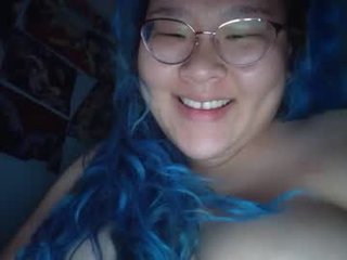 blueishue chinese cam girl presents foot fetish action