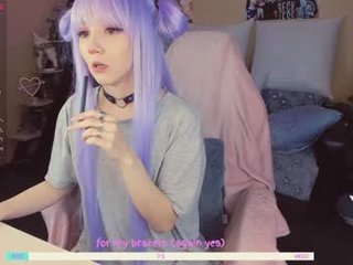 yourcutewaifu teen cam girl plays with her tight pussy with ohmibod