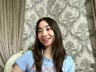 merlenebixel asian teen cam babe plays with her ass hole with ohmibod inside
