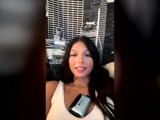 milkymckenna brunette cam girl welcomes favorite ohmibod into her ass