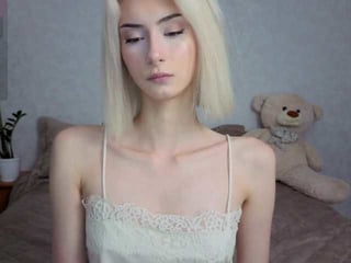kittysocutie blonde teen cam babe plays with her tight asshole with ohmibod inside