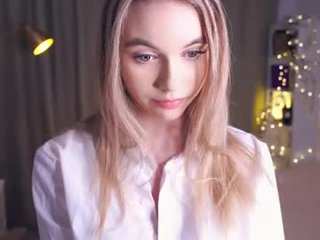 _1ce_ blonde cam girl enters world of BDSM fantasy, ohmibod, sexual submission and rough anal sex