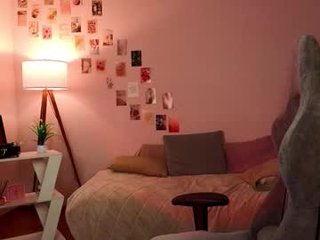 nexorine teenage cam girl plays with her oiled pussy in the chatroom